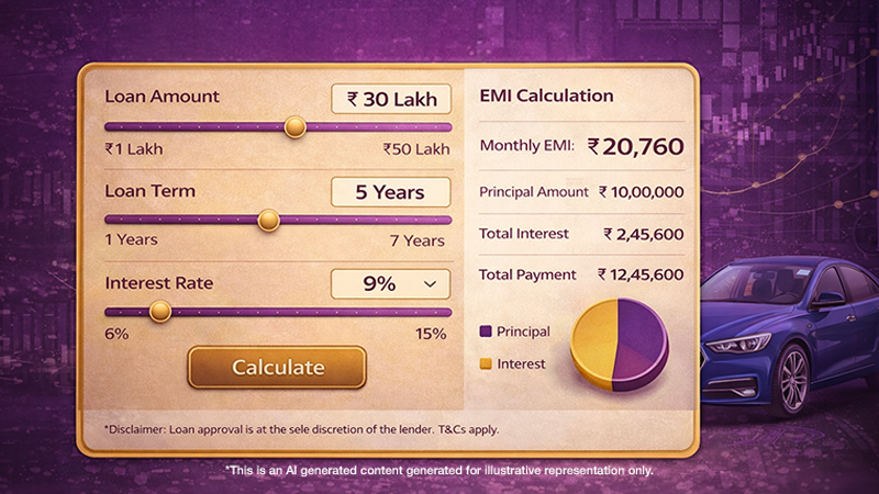 SSW Car Loan EMI Calculator – Drive Home Your Dream Car Smartly
