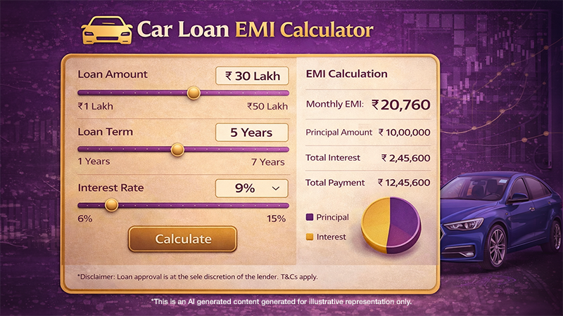 SSW Car Loan EMI Calculator – Drive Home Your Dream Car Smartly