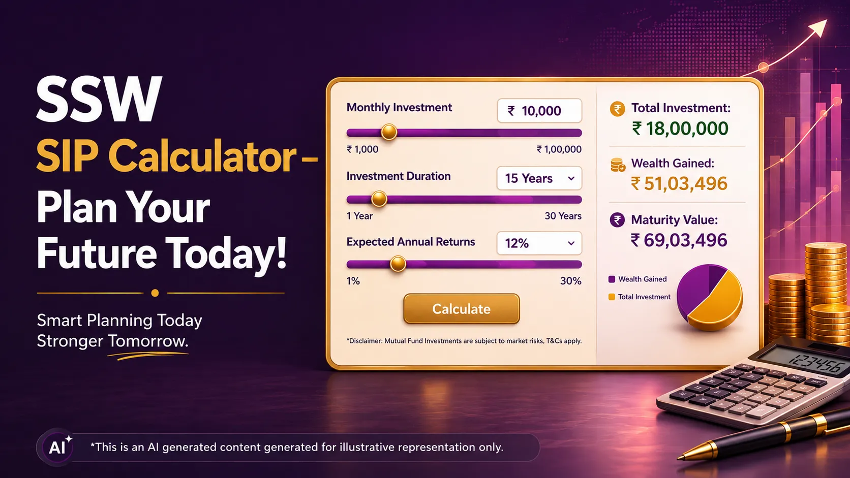 SSW SIP Calculator – Plan Your Future Today!