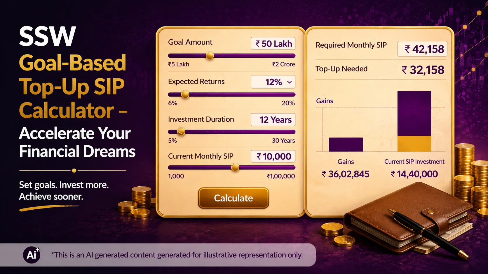 SSW Goal-Based Top-Up SIP Calculator – Accelerate Your Financial Dreams