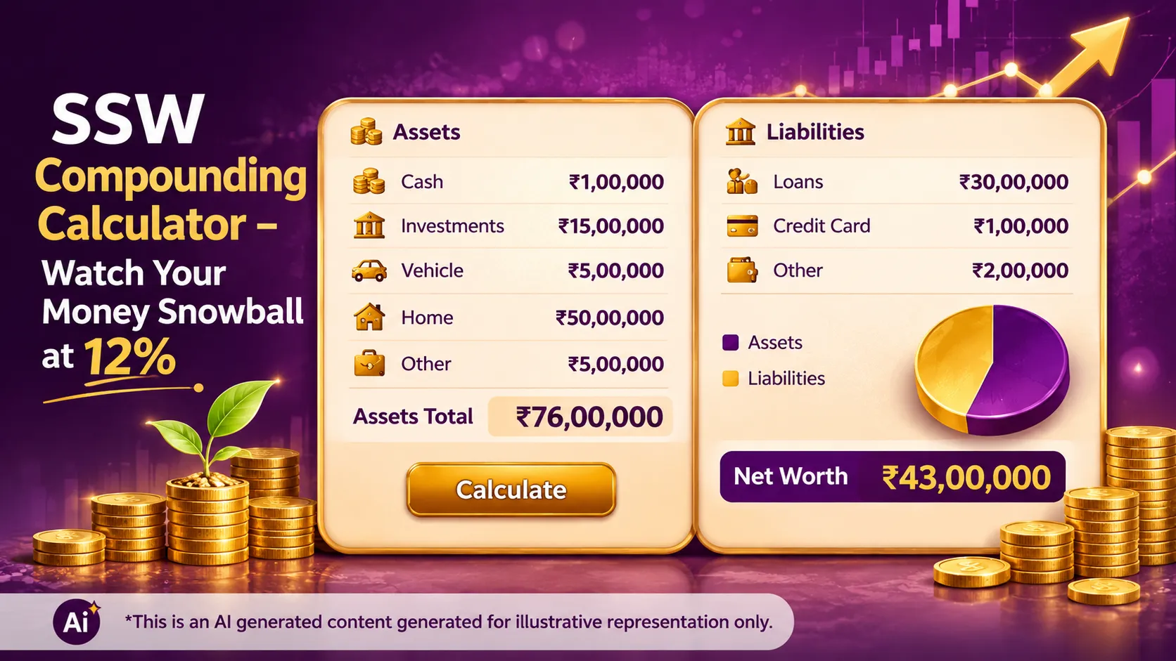 SSW Compounding Calculator – Watch Your Money Snowball at 12%