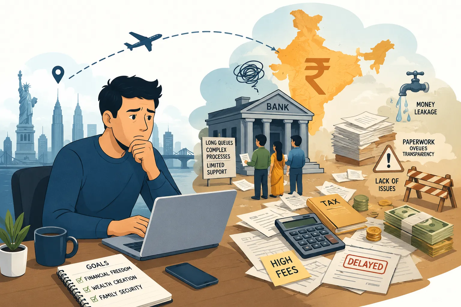 6 NRI Backburner Portfolio Mistakes : Why Managing India Money From Afar Fails