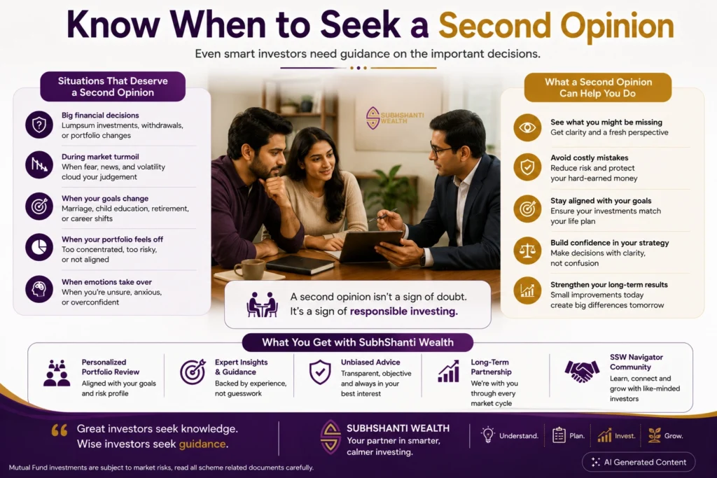 When to seek investment guidance