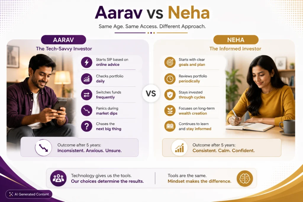 Different investing behaviour